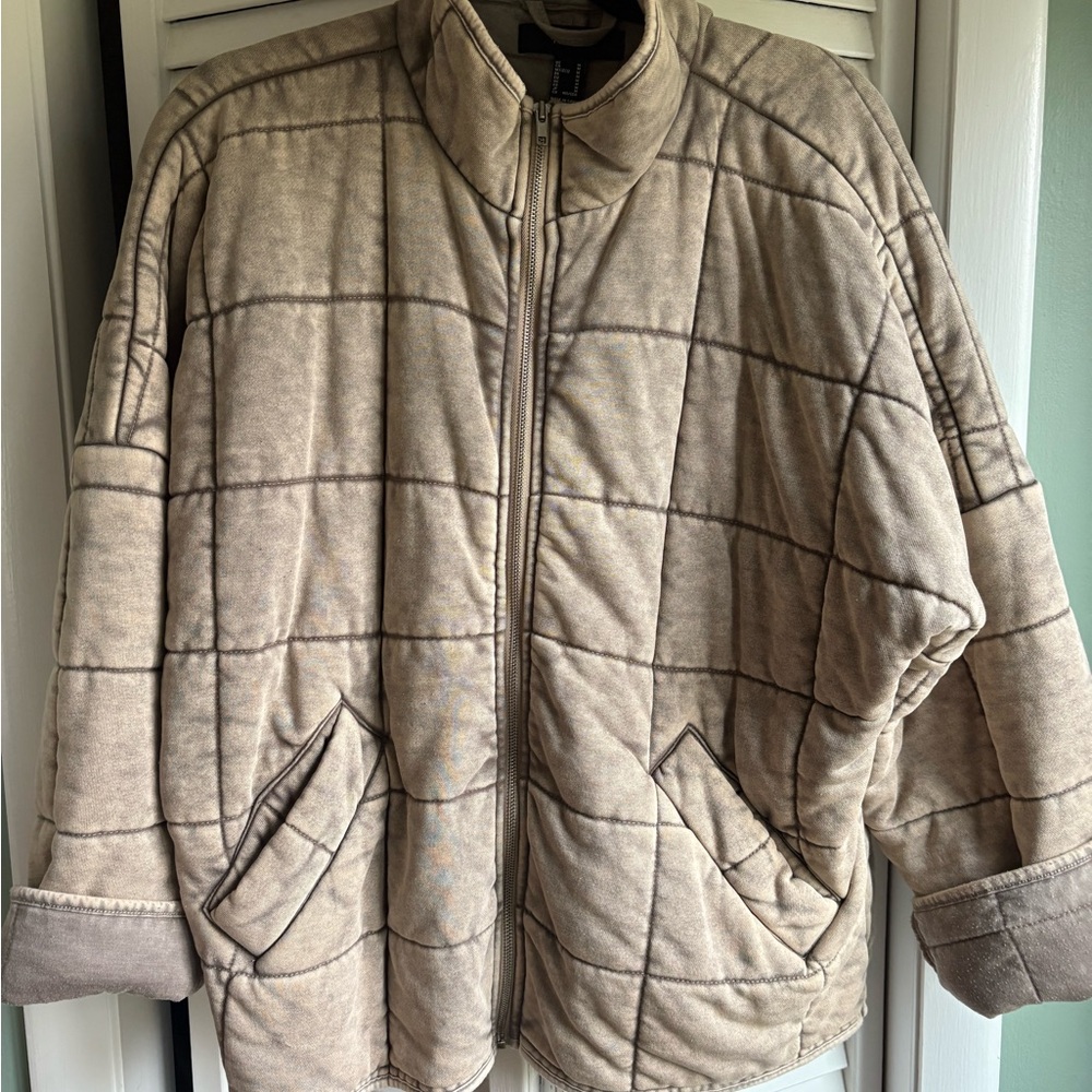 Oversized Free People dupe Quilted Jacket